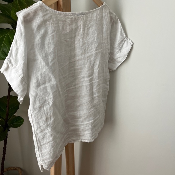 Made in Italy Linen Francesca Bettini Too Tee Summer Vibe S - Picture 3 of 4